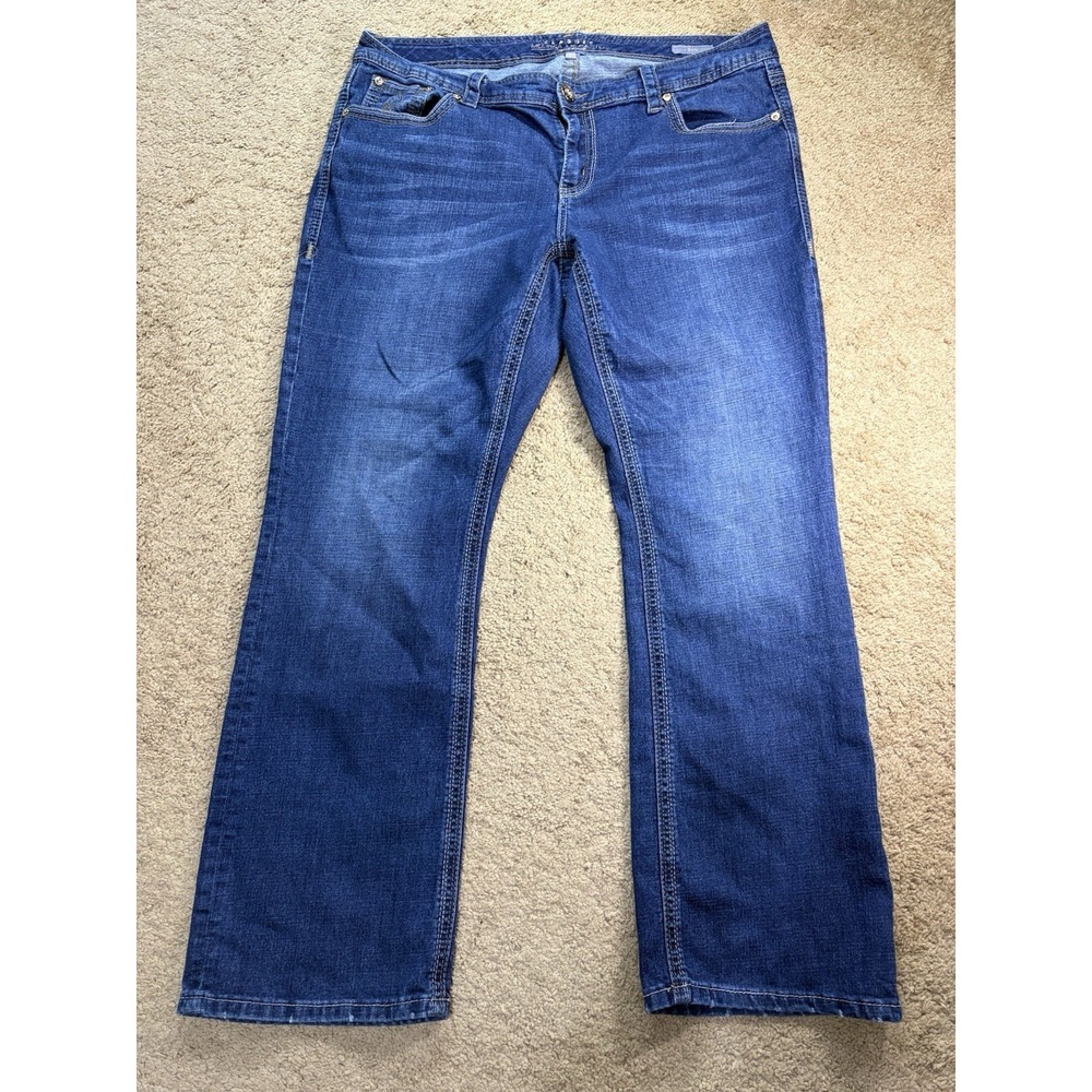 Melissa Mccarthy Seven7 Boot Jeans Women 20W Mid-Rise Cowgirl Boho